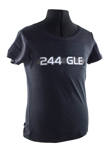 T-shirt woman black 244 GLE emblem in the group Accessories / T-shirts / T-shirts 240/260 at VP Autoparts Inc. (VP-TSWBK17)