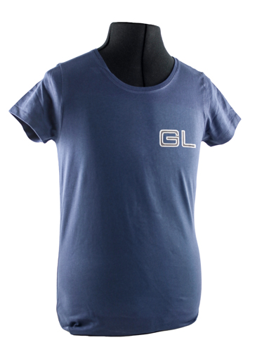 T-shirt woman blue GL emblem in the group Accessories / T-shirts / T-shirts 240/260 at VP Autoparts Inc. (VP-TSWBL16)