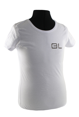 T-shirt woman white GL emblem in the group Accessories / T-shirts / T-shirts 240/260 at VP Autoparts Inc. (VP-TSWWT16)