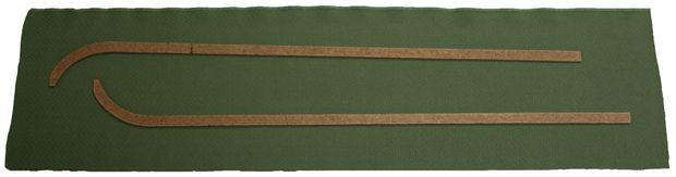 Panel B-pillar 444A 47-50 green in the group Volvo / PV/Duett / Interior / Upholstery 444 / Upholstery 444A green/beige 1947-50 at VP Autoparts Inc. (000292-93)