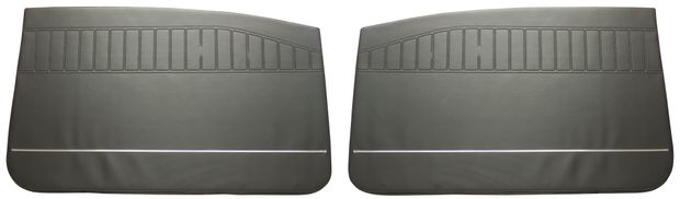 Door panels 130 2d black w/o pocket in the group Volvo / Amazon/122 / Interior / Upholstery 120/130 / Upholstery Amazon/122 code 417-515 1965-68 at VP Autoparts Inc. (000338-39)