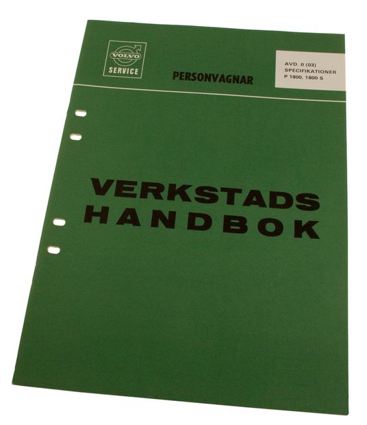 Verkstadsbok Specifikationer 1800 Svenska i gruppen Volvo / 1800 / Miscellaneous / Litteratur P1800 1961-73 hos VP Autoparts Inc. (10137)