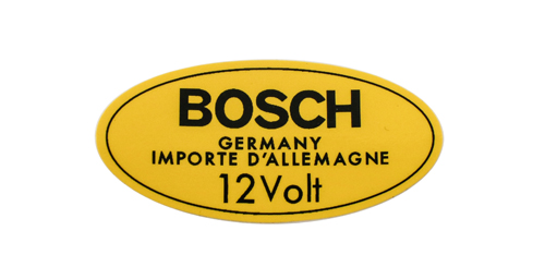 Dekal Tändspole Bosch 12v B18 gul -1966 i gruppen Volvo / 240/260 /        /        / Dekaler 240/260 hos VP Autoparts Inc. (108)