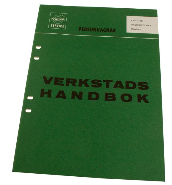 Verkstadsbok Specifikationer 1800E/ES Svenska i gruppen Volvo / 1800 / Miscellaneous / Litteratur P1800 1961-73 hos VP Autoparts Inc. (10854)