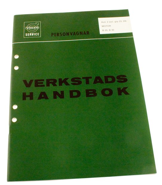 Verkstadsbok Motor B20/30 Svenska i gruppen Volvo / 140/164 /        / Litteratur / Litteratur 164 hos VP Autoparts Inc. (10903)