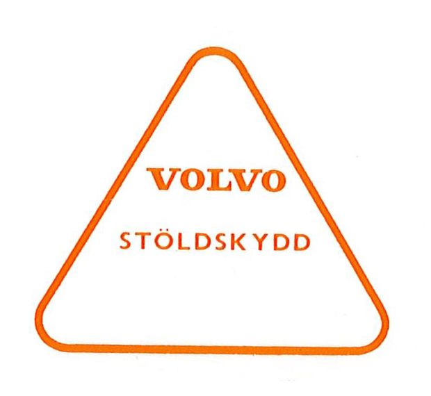 Dekal Stöldskydd i gruppen Volvo / 140/164 /        / Dekaler       / Dekaler 140 hos VP Autoparts Inc. (116)