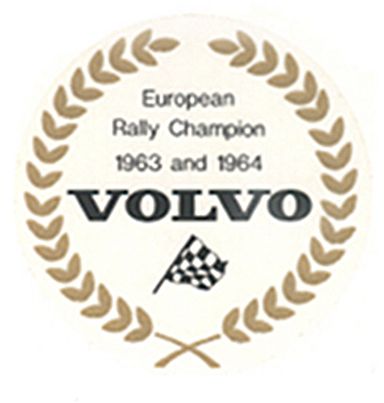 Dekal European champion 63-64 i gruppen Volvo / PV/Duett / Miscellaneous /        / Dekaler 544/210 hos VP Autoparts Inc. (118)