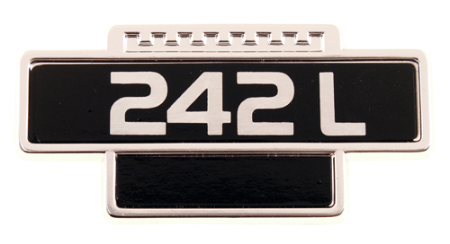 Emblem 242L in the group Volvo / 240/260 / Body / Emblem / Emblem 240/260 1975-79 at VP Autoparts Inc. (1202410)