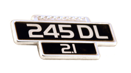 Emblem 245DL 2,1 75-79 in the group Volvo / 240/260 / Body / Emblem / Emblem 240/260 1975-79 at VP Autoparts Inc. (1202418)