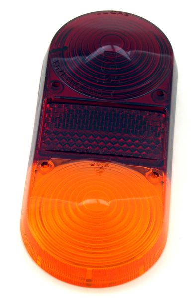 Taillight lens 1800 amber/red in the group Volvo / 1800 / Electrical components / Tail lights / Tail light 1800E 1970-72 at VP Autoparts Inc. (1212714)