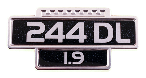 Emblem 244DL 1,9 fender in the group Volvo / 240/260 / Body / Emblem / Emblem 240/260 1975-79 at VP Autoparts Inc. (1254204)