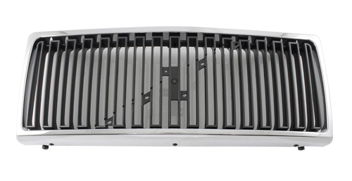 Grille 240 86- chrome/black w/o emblem in the group Volvo / 240/260 / Body / Front section/hood / Radiator grill 240 1986- at VP Autoparts Inc. (1312656)