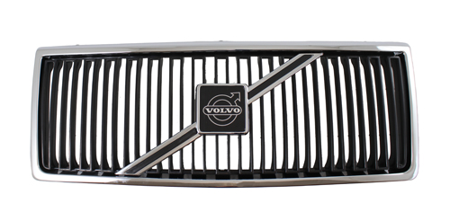 Grille 240 86- chrome/black with emblem in the group Volvo / 240/260 / Body / Front section/hood / Radiator grill 240 1986- at VP Autoparts Inc. (1312656OE)