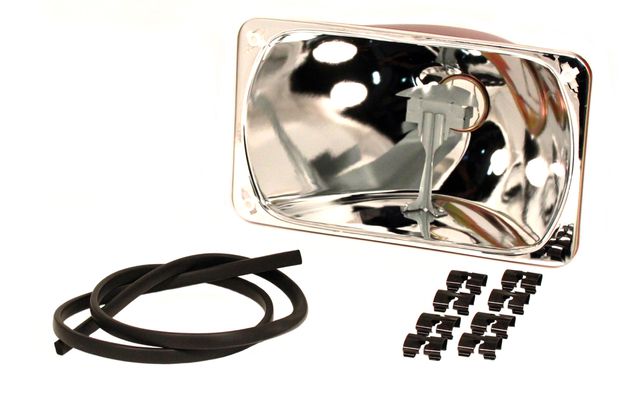 Reflector head light 240 81- RH Traffic in the group Volvo / 240/260 / Electrical components / Front lights / Headlight 240 w/ width adjustment 1990- at VP Autoparts Inc. (1372380)