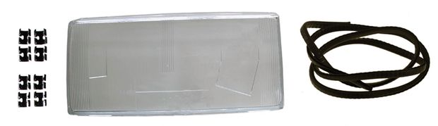 Lens Headlight 700 82-89 LH in the group Volvo / 740/760/780 / Electrical components / Front lights / Headlight 740 -1989/760 -1987 at VP Autoparts Inc. (1392836)