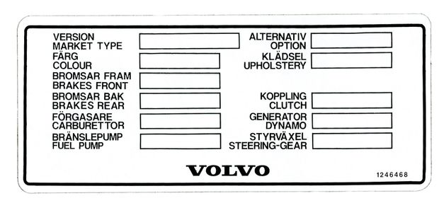 Dekal Typ 240/260/262 Vit | Dekaler 240/260