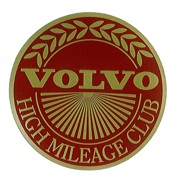 Decal Volvo High Mileage Club in the group Volvo / 140/164 / Miscellaneous / Decals / Decals 140 at VP Autoparts Inc. (175)