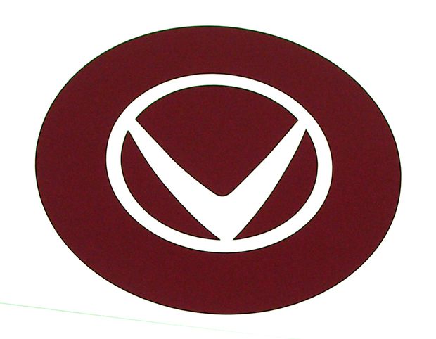 Decal red V hub cap in the group Volvo / 1800 / Front suspension / Front suspension / Discs, Wheels and Accessory Ch-30000 at VP Autoparts Inc. (190)