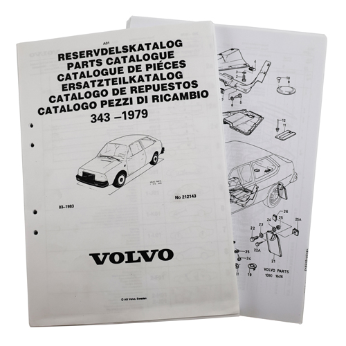 Parts catalogue 343-1979 swedish in the group Accessories / Literature / Manuals Volvo at VP Autoparts Inc. (212143)