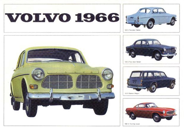Post card  Volvo cars 1966 in the group Accessories / Prints / Post cards at VP Autoparts Inc. (231-70)