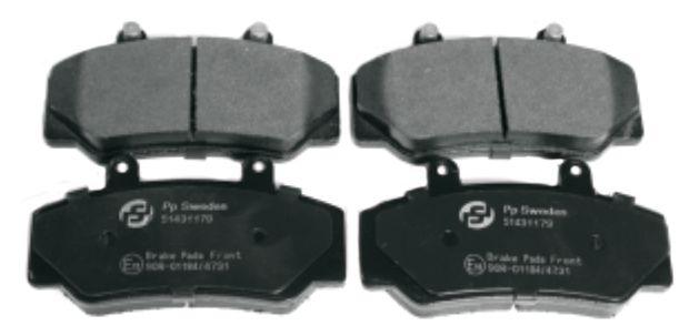 Brake pad kits  700/900 front in the group Volvo / 940/960 / Brake system / Brakes front / Repair kit front wheel brake 940/960 at VP Autoparts Inc. (271182)