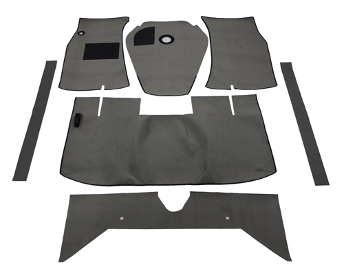Carpet kit grey for Volvo 122 62-64 M/T in the group Volvo / Amazon/122 / Interior / Mats/carpets / Carpets and accessories Amazon/122 2d/4d at VP Autoparts Inc. (277232)