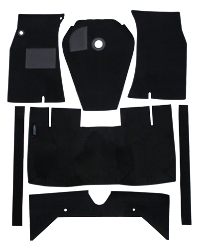 Carpet kit black for Volvo 122 62-64 M/T in the group Volvo / Amazon/122 / Interior / Mats/carpets / Carpets and accessories Amazon/122 2d/4d at VP Autoparts Inc. (277233)