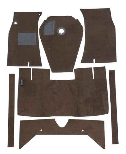 Carpet kit brown for Volvo 122 62-64 M/T in the group Volvo / Amazon/122 / Interior / Mats/carpets / Carpets and accessories Amazon/122 2d/4d at VP Autoparts Inc. (277235)