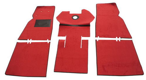 Carpet kit Volvo 444 red in the group Volvo / PV/Duett / Interior / Mats/carpets / Carpets and accessories 444 at VP Autoparts Inc. (277237-444)