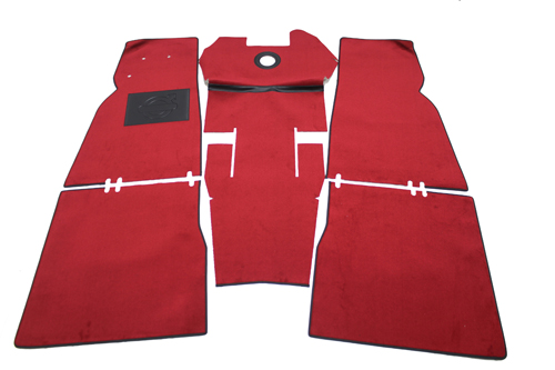 Carpet kit Volvo Duett 445 red in the group Volvo / PV/Duett / Interior / Mats/carpets / Carpets and accessories 445 at VP Autoparts Inc. (277237-445)