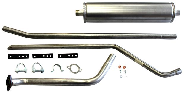 Exhaust system Duett B16 1957-61 in the group Volvo / PV/Duett / Fuel/Exhaust system / Exhaust system / Exhaust system Duett B16 1957-61 at VP Autoparts Inc. (290050)