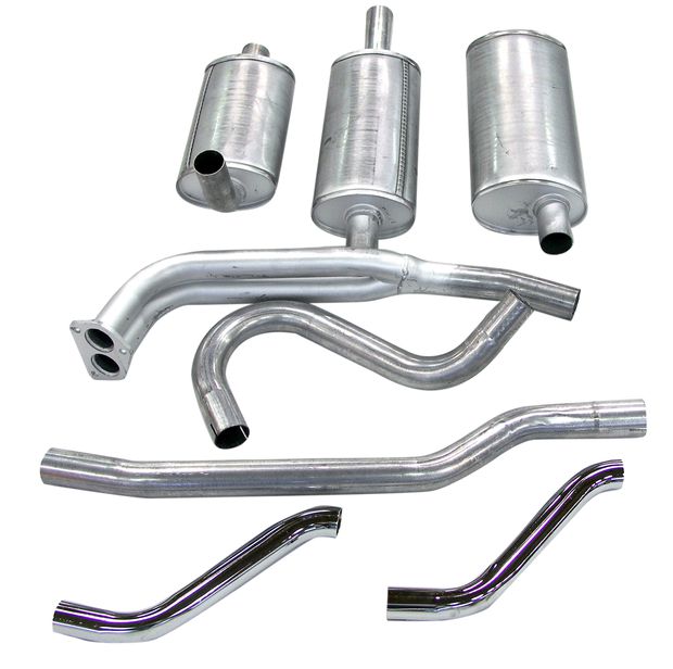 Exhaust system 1800E 70-72 in the group Volvo / 1800 / Fuel/exhaust system / Exhaust system / Exhaust system 1800E 1970-72 at VP Autoparts Inc. (292230)