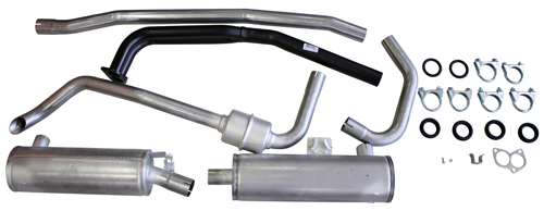 Exhaust system 140 1970-73 B20E in the group Volvo / 140/164 / Fuel/exhaust system / Exhaust system / Exhaust system 140 GL/GLE 1970-73 B20E at VP Autoparts Inc. (293305)