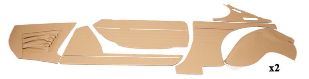 Interior panel kit 1800E beige brown in the group Volvo / 1800 / Interior / Upholstery 1800E / Upholstery code 331-629 1970-71 at VP Autoparts Inc. (331629)