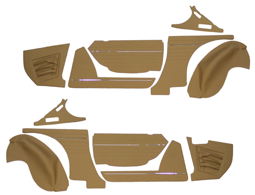 Interior panel kit 1800E beige brown in the group Volvo / 1800 / Interior / Upholstery 1800E / Upholstery code 331-629 1970-71 at VP Autoparts Inc. (331629)