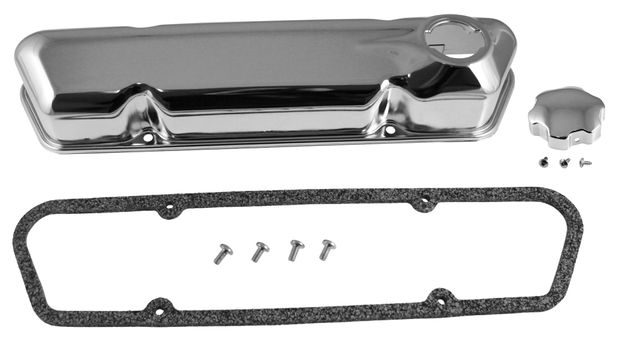 Valve cover kit, B18/20 Chrome in the group Volvo / Engines Volvo / Volvo B20 / Cylinder head B20E/F at VP Autoparts Inc. (418862C-15-SET)