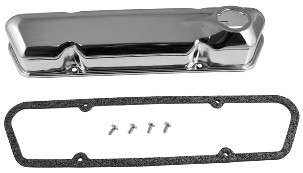 Valve cover kit B18/B20 chrome in the group Volvo / Engines Volvo / Volvo B20 / Cylinder head B20E/F at VP Autoparts Inc. (418862C-SET)