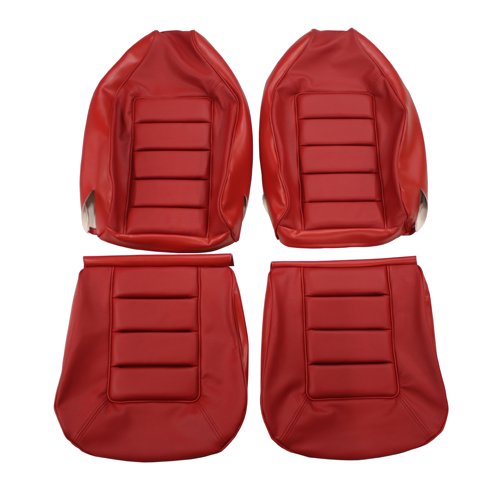 Front seats 1800 72-73 red leather in the group Volvo / 1800 / Interior / Upholstery 1800ES / Upholstery 1800ES special red 1973 at VP Autoparts Inc. (462890)