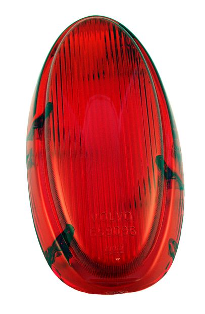 Taillight lens Amazon 57-62 red in the group Volvo / Amazon/122 / Electrical components / Tail lights / Tail light Amazon/122 B16/B18 1957-62 at VP Autoparts Inc. (659096)
