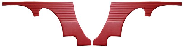 Paneler Bakre sida P1800 61-62 röd i gruppen Volvo / 1800 / Interior /  Inredning/klädsel Jensen / Klädsel P1800 Kod 303-213 Röd HST Vinyl 1961-62 hos VP Autoparts Inc. (660517-18)