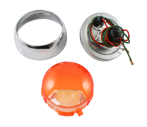 Flasher kit 1800 amber/white in the group Volvo / 1800 / Electrical components / Turn signal / Turn signal 1800 1961-73 at VP Autoparts Inc. (668195)