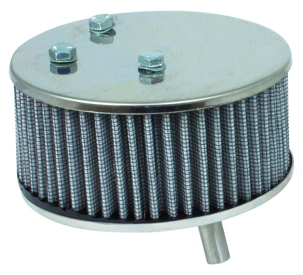Air filter SU 3-bolt Hi-Po w.vent stainl in the group Volvo / 140/164 / Fuel/exhaust system / Air filter / Air filter B18B/D at VP Autoparts Inc. (672280HP-SS)