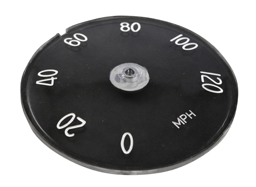 Dial glass, speedometer P1800 (MPH)-69 in the group Volvo / 1800 / Electrical components / Instrument / Instrument B18 1961-69 at VP Autoparts Inc. (673438-DIAL)
