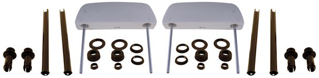 Head rest incl. installation kit in the group Volvo / 140/164 / Interior / Upholstery 144 / Head rest front & rear at VP Autoparts Inc. (686367-SET)