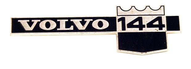 Emblem 144 B20A 71-72 fender in the group Volvo / 140/164 / Body / Emblem / Emblem 144 1967-72 at VP Autoparts Inc. (687205)