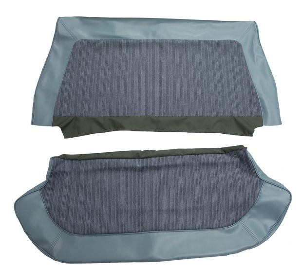 Cover Rear seat 120 4d 1961 blue in the group Volvo / Amazon/122 / Interior / Upholstery 120/130 / Upholstery Amazon/122 code 123-164 1960-61 at VP Autoparts Inc. (690183-84)
