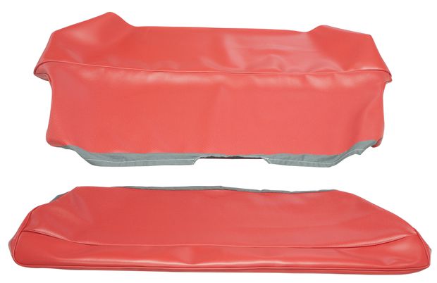 Cover Rear seat 544 62-63 US red in the group Volvo / PV/Duett / Interior / Upholstery 544 / Upholstery 544 code 43-221 1962-63 at VP Autoparts Inc. (690780-81)