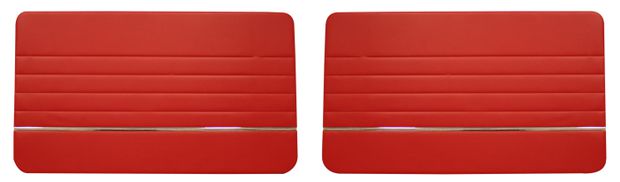 Door panel 544 62-63 red pair in the group Volvo / PV/Duett / Interior / Upholstery 544 / Upholstery 544 code 45-223 1962-63 at VP Autoparts Inc. (690782-83)
