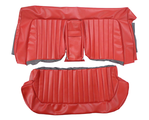 Cover Rear seat Amazon 4d 1962 US red in the group Volvo / Amazon/122 / Interior / Upholstery 120/130 / Upholstery Amazon/122 code 152-229 1962-63 at VP Autoparts Inc. (690838-39)