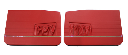 Door panel 120 4d/122 Wagon 62-63 red LH in the group Volvo / Amazon/122 / Interior / Upholstery 220 / Upholstery 122 wagon code 503-232 red 1962-63 at VP Autoparts Inc. (690840-41)